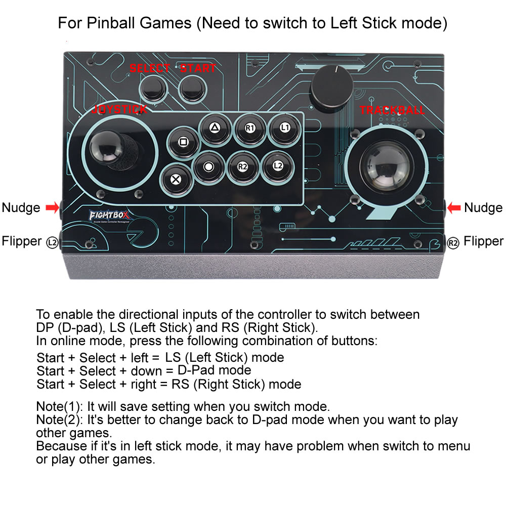 Trackball Controller Arcade - FightBox R10-PRO Arcade Fighting Joystick z