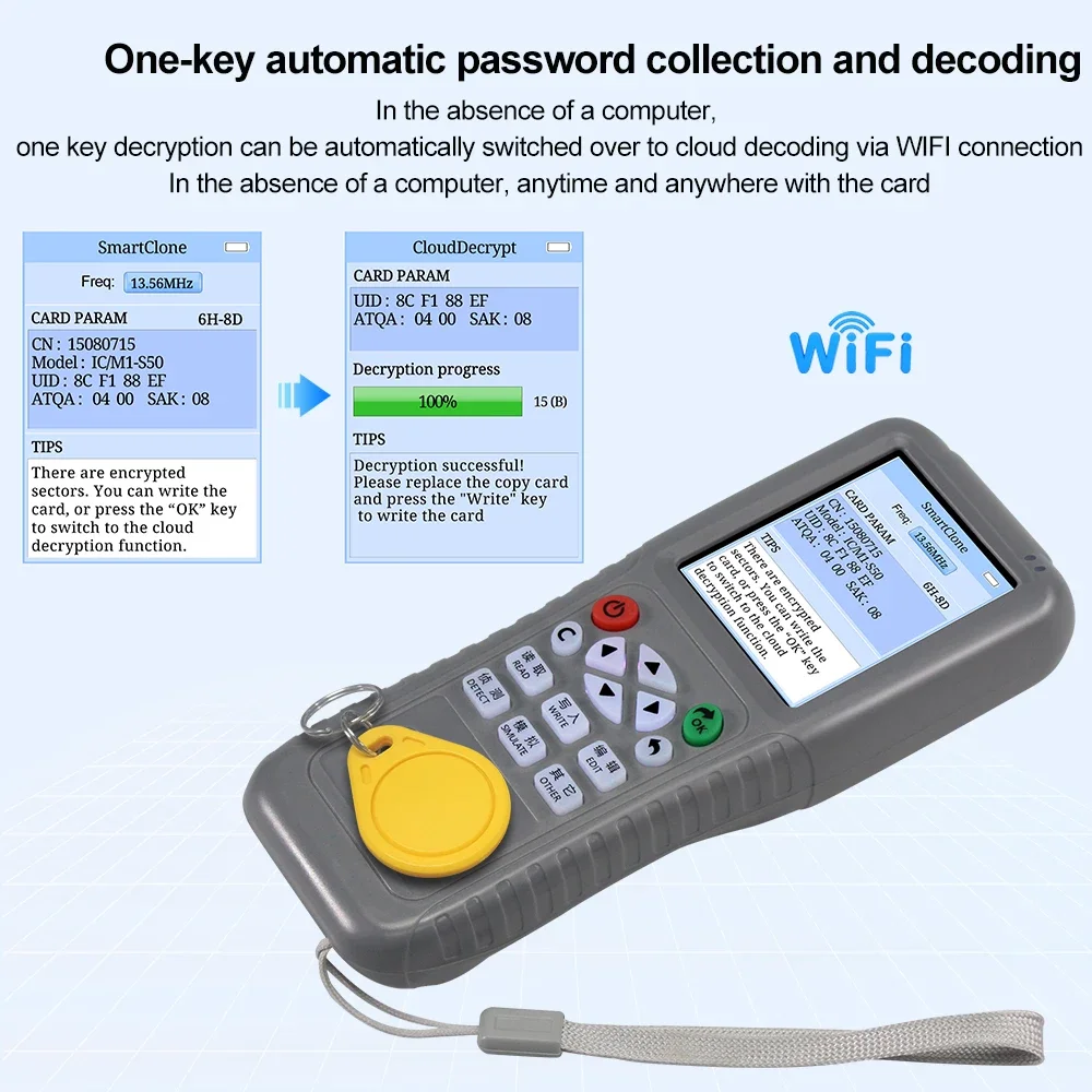 Kopiarka WiFi RFID, duplikator – Nfc Card Reader Vending recenzja i cena